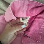 Pink Two Toned Jean Romper Size XL Photo 2