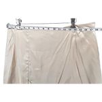 Revolve Mother Of All Mini Skirt Womens XL Beige Berri Luxe Silk Slit Edgy Mod Photo 3