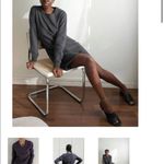 Thakoon Open Back Gray Sweatshirt Dress round neck long sleeeves,size medium Photo 3