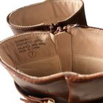 Chase and Chloe Chase &‎ Chloe Chunky Platform Boots Women's 7 Brown Buckle Going Out Photo 9