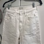 MOTHER HIGH WAISTED RIDER ANKLE Fairest Of Them All White Size 25 Photo 3