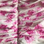 ZARA Ruched Floral Crop Top Photo 10