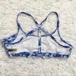 PINK - Victoria's Secret Pink Victoria’s Secret Tie Dye‎ Flounce Ruffle Strappy Bikini Top Blue White m Photo 1