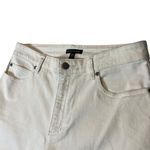 Eileen Fisher  Women's 8 White High Rise Stretch Ankle Organic Minimalist Capsule Photo 2