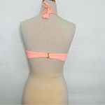 Victoria's Secret Victoria’s Secret coral scalloped lightly lined halter bikini swim top 36C Photo 2