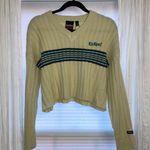 ASOS KICKERS from  Striped V-Neck Vintage Style Cropped Sweater Photo 0