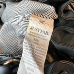 JustFab faux leather drawstring bag side tassel gold hardware spacious on the go Photo 11