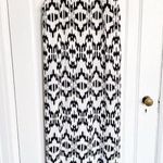 Marie France Van Damme • silk halter maxi dress cream black silk ikat print Size 14 Photo 0