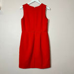 Ann Taylor ANN TAYLOR Orange Sheath Sleeveless Dress, Size 8P Petite Photo 1