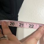 COS Women’s ‎ Black 3/4 Sleeve Knee Length Dress Front Leather Panel Size Medium Photo 3