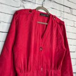 Vintage Gillian Red Silk V Photo 2