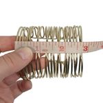 Gold Tone Super Wide Open Wire Coil Cuff Bracelet Photo 10