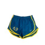 Nike  Women's M 3" Dri-FIT Icon Tempo Lined Running Shorts Blue/Yellow Athletic Photo 1