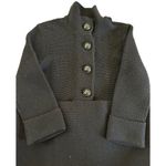 Gianni Bini Women’s Black Long Sleeve Button Front Long Wool Coat Size Small Photo 3