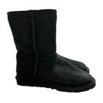 UGG  Australia Classic Short Black Suede Leather Winter‎ Boots Women's 6 Photo 0