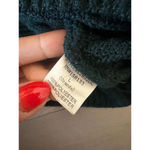 Staccato  Colorblock Crew Neck Sweater Women's Large Green Grey Photo 2