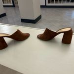 Caparros Heels CAPORICCI Chestnut Suede Women's Mules-made in Italy 38 1/2Vero Cuoio 81/2 Photo 2