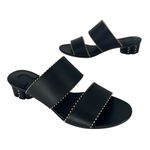 Salvatore Ferragamo Black Belluno Studs Slide Two-Strap Mule Photo 3