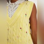 Free People #185 NWT Plumeria Floral Vest in Seeking Sunshine Combo Photo 1