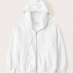 Abercrombie & Fitch White Zip Up Hoodie Photo 0