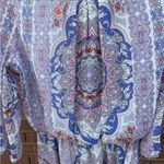 Tacera Boho Dress Bohemian Knee Length Multicolor Pattern Womens Size Medium EUC Photo 5