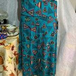 LuLaRoe  Azure Teal Geometric Skirt Photo 0