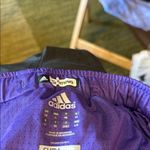 Adidas Black Shorts with Purple Trim Photo 2