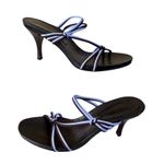 Donald Pliner Mesh Elastic Leather Shoe Expresso Lavender Strappy NWT $225 New Brown Size 9 Photo 0