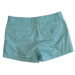 J.Crew Womens Chino Shorts 6 Blue Inch Inseam Mid Rise 100% Cotton Casual Photo 3