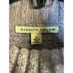 Carolyn Taylor  Sweater Women's Size Medium Pink Gray Pullover Cowl Neck Knit (00 Photo 2