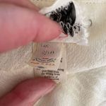 Vintage 70s Off White Cream Maxi Dress Point Collar Blazer Floral Jaquard Size M Photo 9