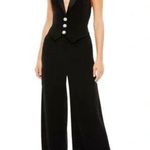 Mac Duggal Ieena By - Black Tuxedo Halter Ultra High Waist Jumpsuit 2643 Photo 0