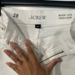 J.Crew  Women's White Wide Leg Jeans Photo 9