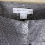 New York & Company Gray metallic Flat Front Shorts Size 16 Photo 14