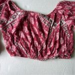 Show Me Your Mumu  Lima off to shoulder top size small raspberry pink red white Photo 4