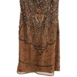 Shail K  Beaded Floral Open Back High Neck Cocktail Wedding Prom Dress Size 4 Photo 3