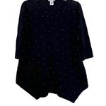 Carmen Marc Valvo Carmen Mark Valvo navy studded sweater size Medium Photo 0