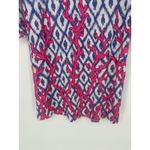 Lilly Pulitzer Women Size Medium Dress Blue Pink Print Ophelia Swing Coral Iris Photo 3