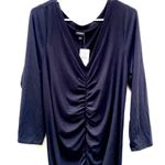 Torrid NWT Womens 2X black long sleeve Mini Jersey Bodycon Dress Photo 3