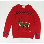 Peter Jensen Womens Wool‎ Blend Xmas Christmas Reindeer Sweater M Deer Ugly Knit Red Size M Photo 0