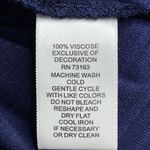 Cable & Gauge Embroidered Slub Knit Blouse (blue) - Large Photo 8