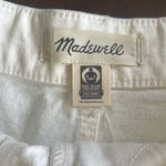 Madewell NWT Curvy High Rise Sailor Shorts Cream White size 29 Photo 3
