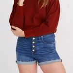 Madewell High-Rise Derby Button Front Denim Shorts - Size 26 Photo 0