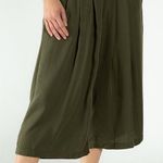 Neu nomads olive green wide leg crop flowy pants Size M Photo 0
