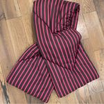 Maeve Anthropologie  Striped Black Red Crossover Puffer Scarf OS NEW Photo 2
