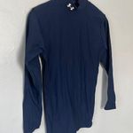 Under Armour Vintage Womens Compression Top Size Md Blue Nylon Made In USA Photo 0