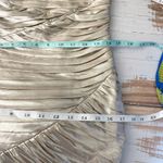 Retrofête RETROFETE Josie Metallic Maxi Strapless Gown Champagne Medium Photo 11