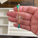 Handmade  Braided cord bracelet with butterfly Photo 2