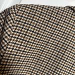 Mango  Oversized Houndstooth Blazer Brown Black Longline Jacket Medium Photo 7