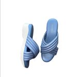 French Connection NEW River Platform Sandal In Ltblu Photo 3